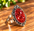 ✨️Trésor Éphémère Mystery Cat |Bague Éclat d’Ambre – Création artisanale