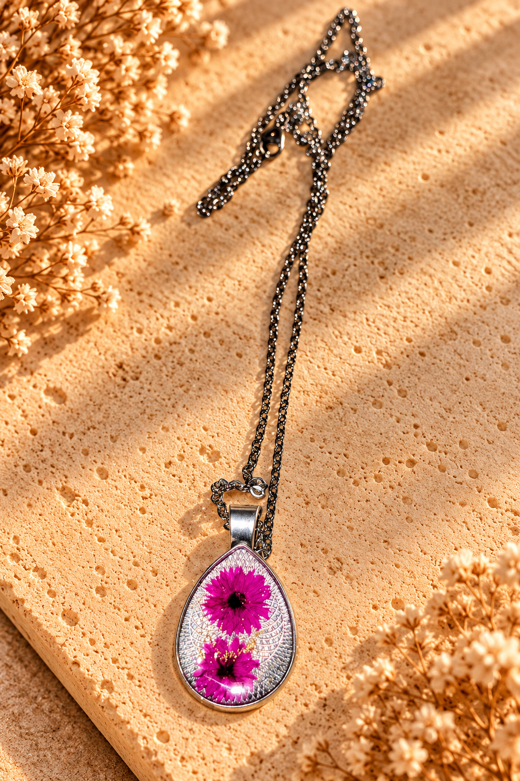 🌸Trésor Éphémère Mystery Cat|Collier Goutte Florale